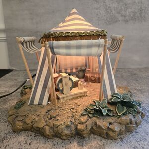 Fontanini Nativity Village Blue Striped The Kings' Tent 5" Scale Melchior 50153